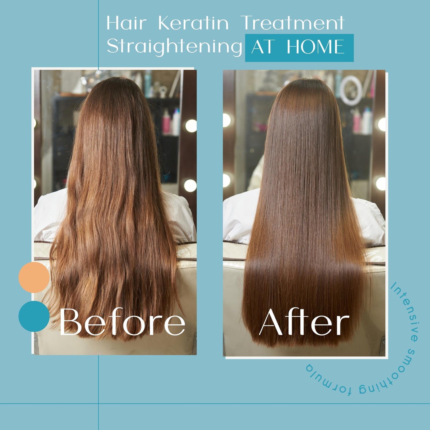 Self Haven - 120ml keratin treatment at home, 3-Step Straightening with 6 natural oils - Silk hair therapy at home or professional use for ultimate deep nourishment - Queratina para alisar el cabello